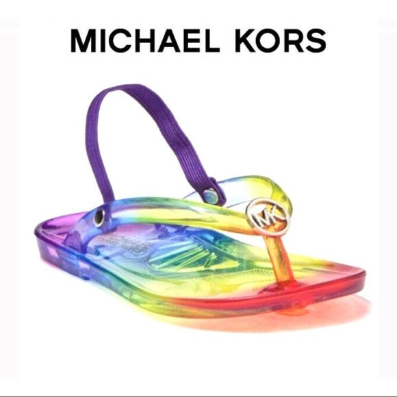 MICHAEL Michael Kors Other - 🌈 NWT, Girls Michael Kors Rainbow Jelly Sandals, Toddler 5 🌈
